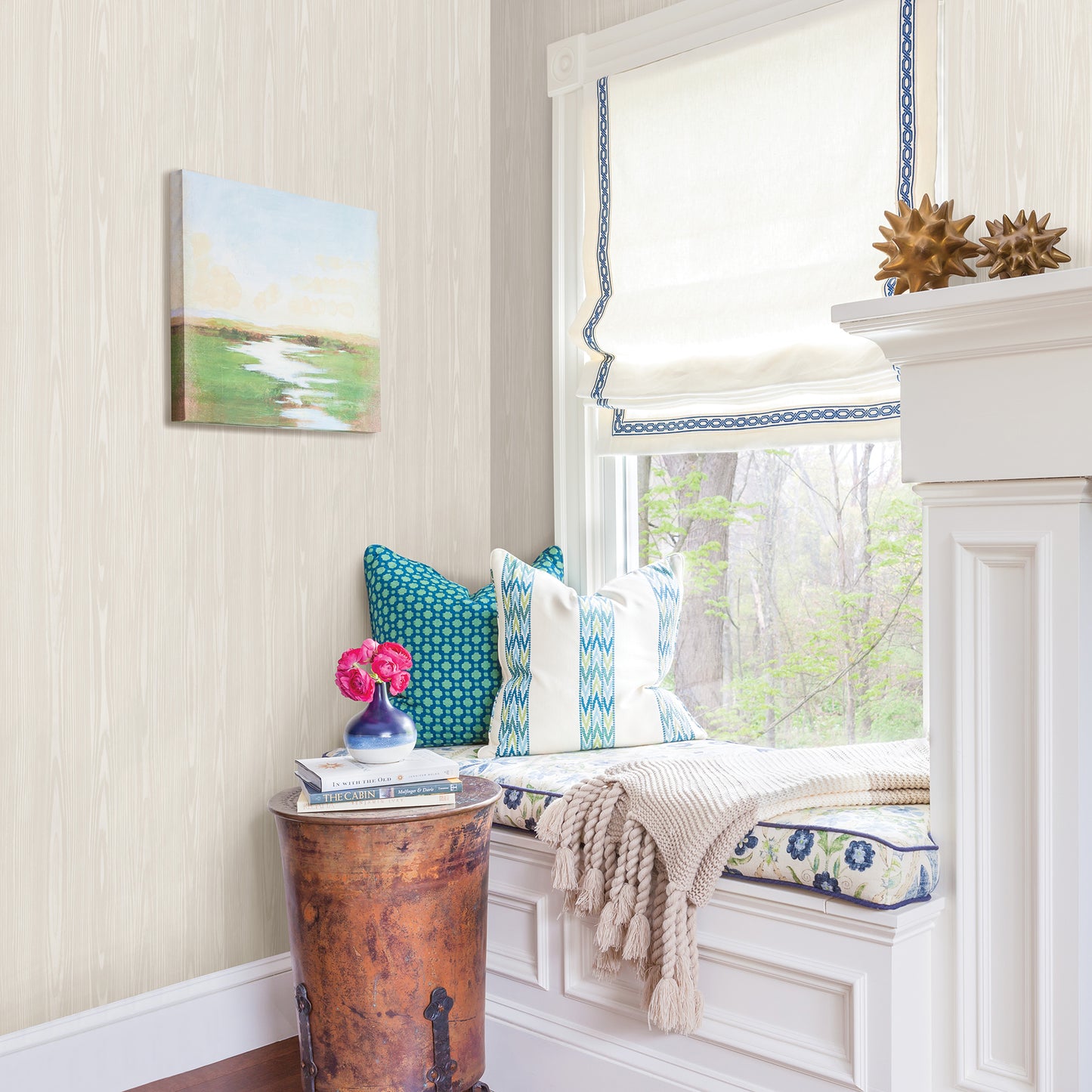 Save on 2744-24155 Solstice Beige Faux Effects A-Street Prints Wallpaper