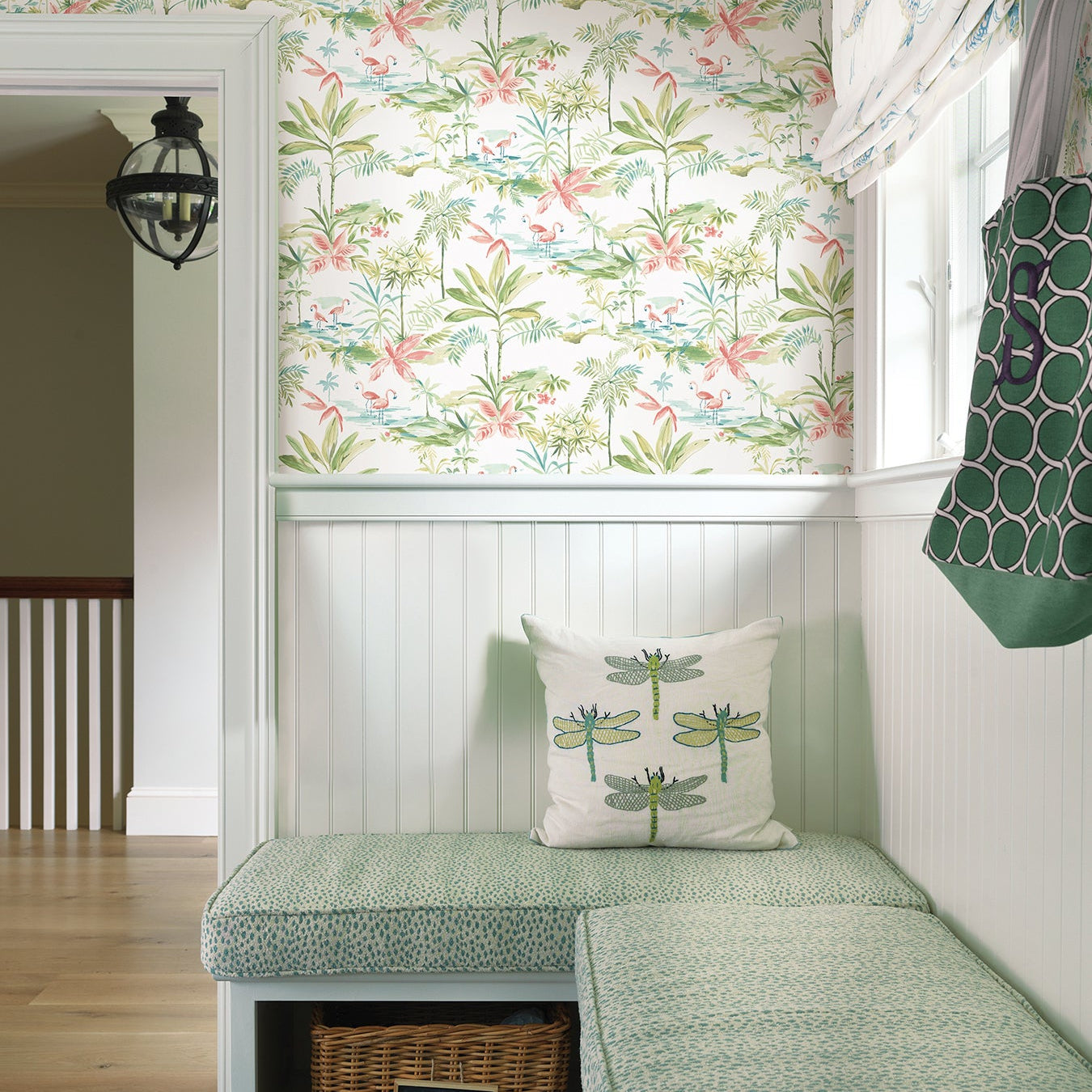 Order 2766 12071 Kitchen Bath Essentials Ibis Green Lagoon Brewster Wallpaper