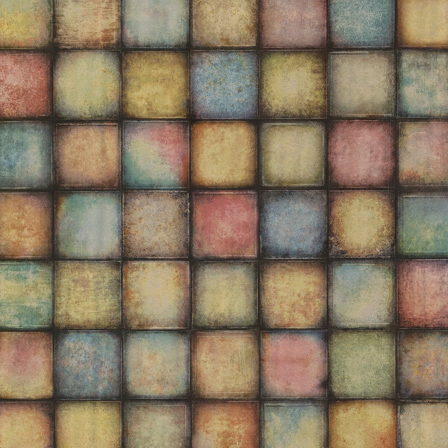 Order 2766-24080 KItchen  Bath Essentials Soucy Multicolor Tiles Brewster Wallpaper