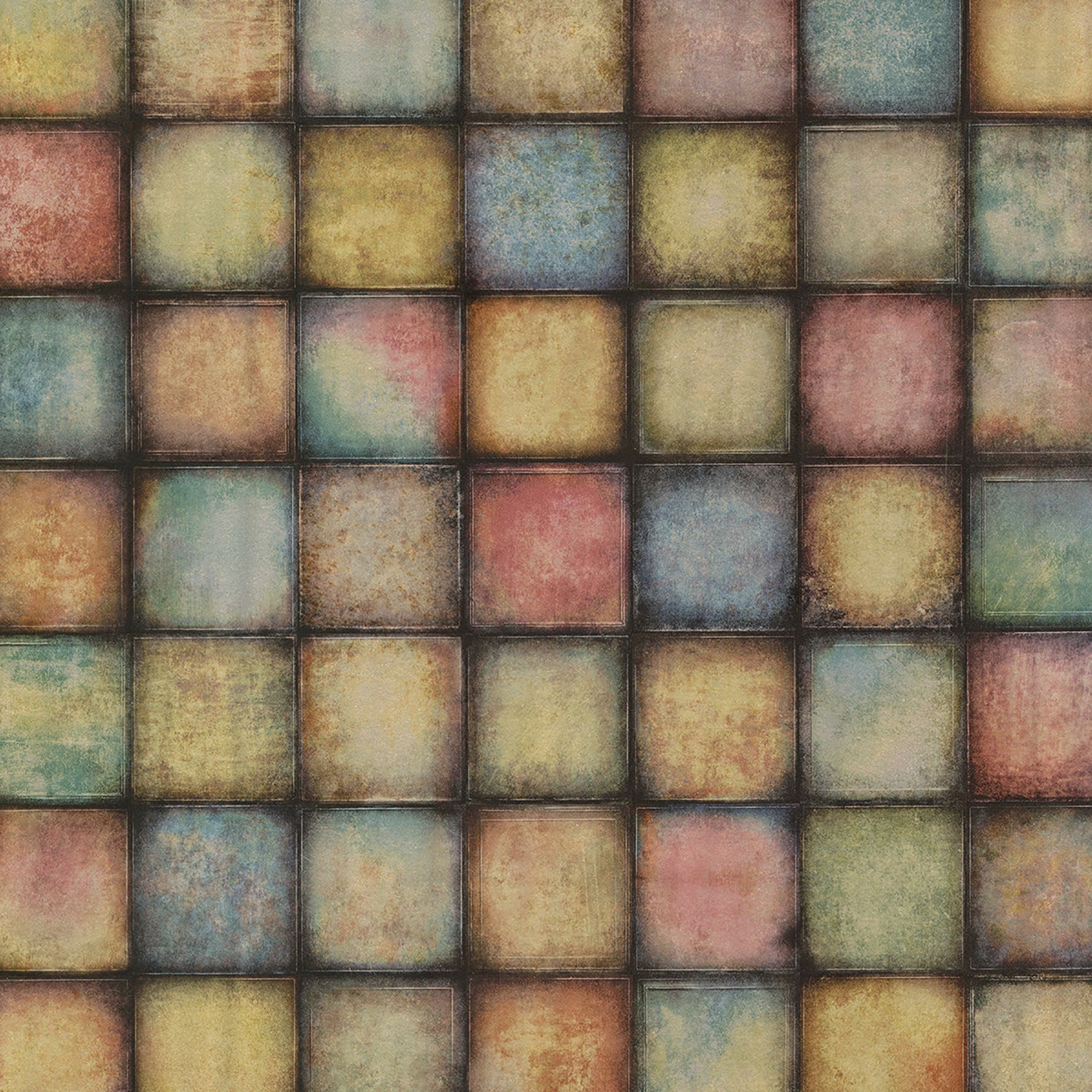 Order 2766-24080 KItchen  Bath Essentials Soucy Multicolor Tiles Brewster Wallpaper