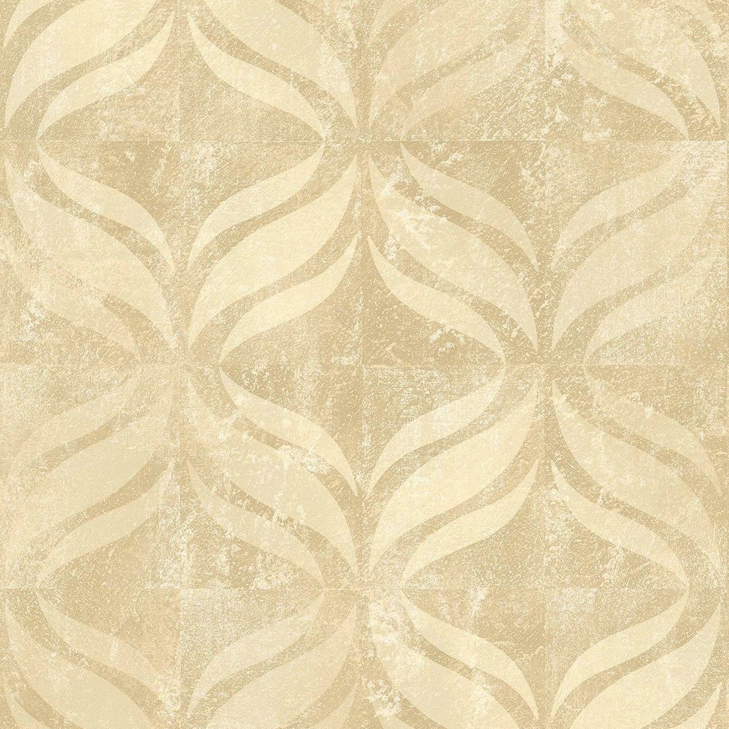 Save 2766-24426 KItchen Bath Essentials Beallara Gold Ogee Brewster Wallpaper