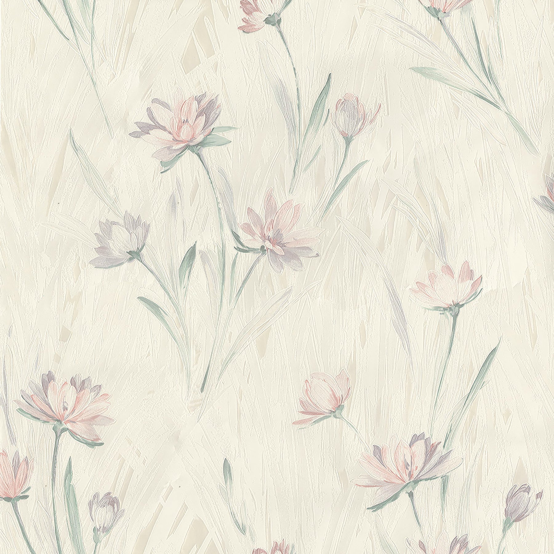 Looking 2766-37400 KItchen & Bath Essentials Quintero Multicolor Carnation Print Brewster Wallpaper