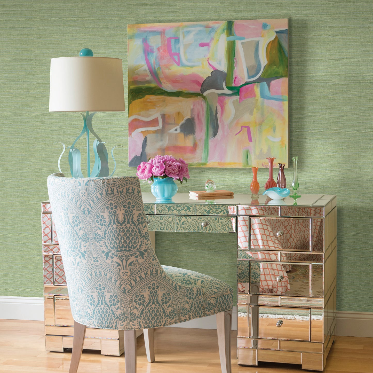 Shop 2767 24284 Bluestem Green Grasscloth Techniques Finishes Iii Brewster