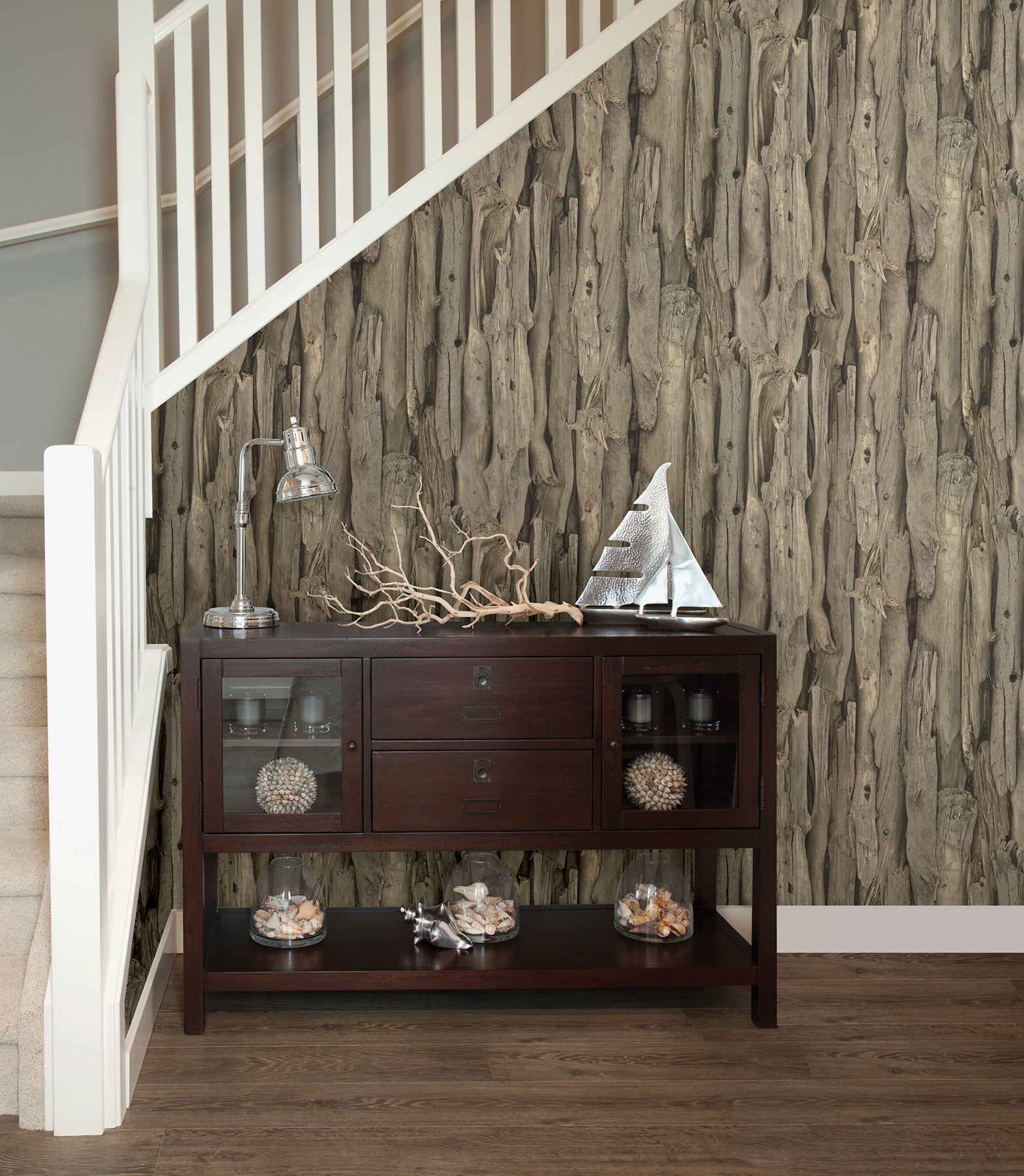 Shop 2774-473216 stones woods browns textured wallpaper advantage Wallpaper