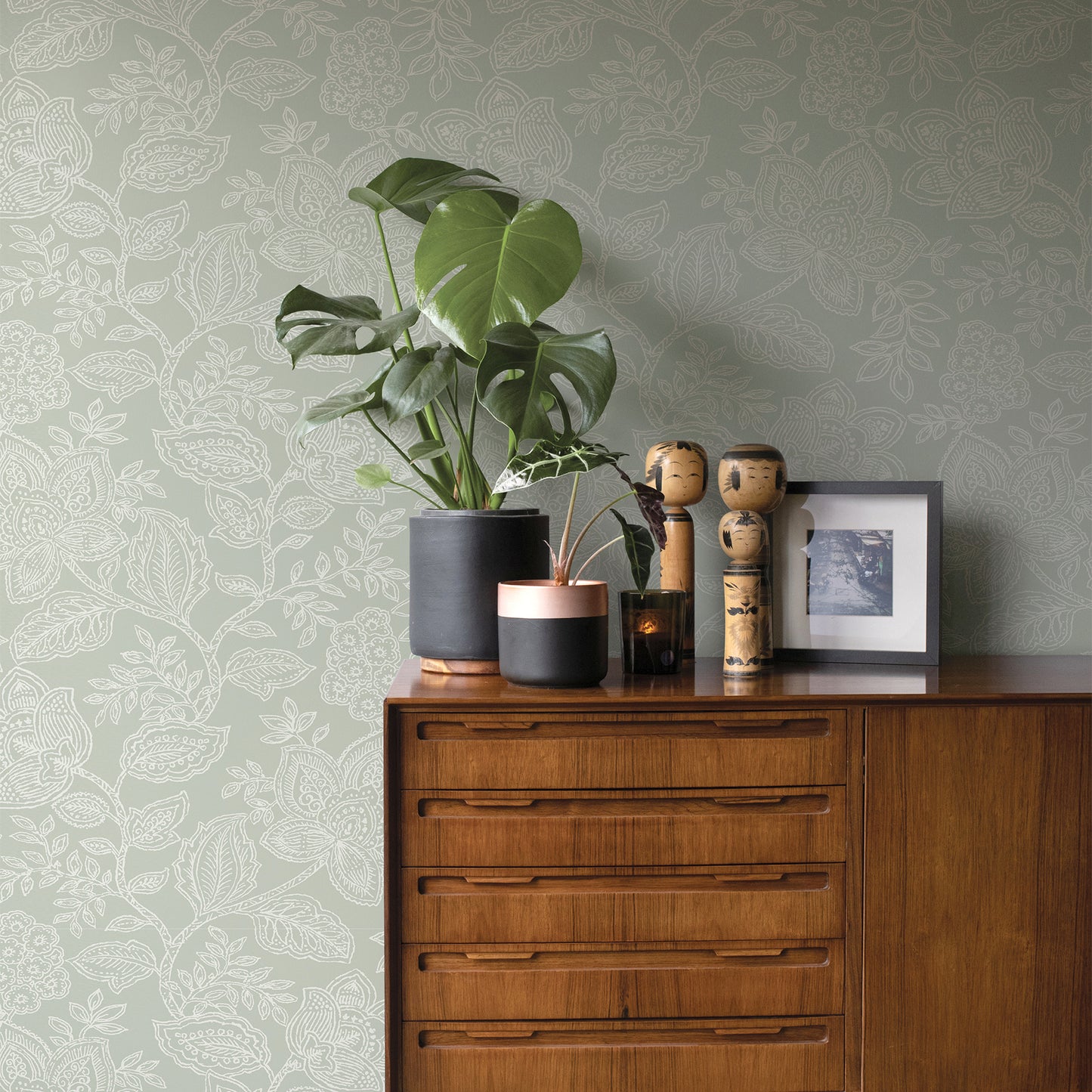 Purchase 2861-25736 Equinox Larkin Sage Floral Sage A-Street Prints Wallpaper