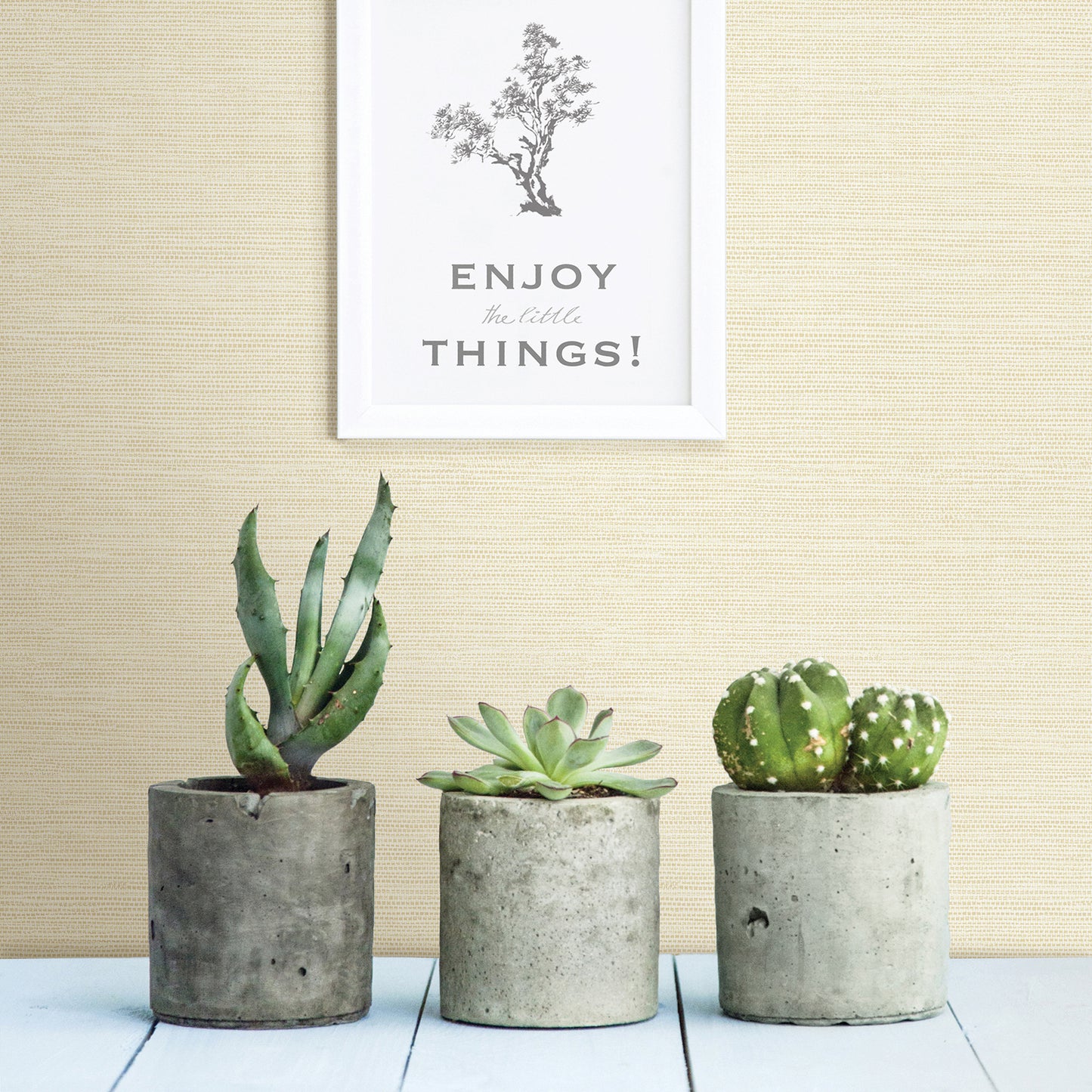 View 2902-24280 Theory Agave Yellow Faux Grasscloth A Street Prints Wallpaper