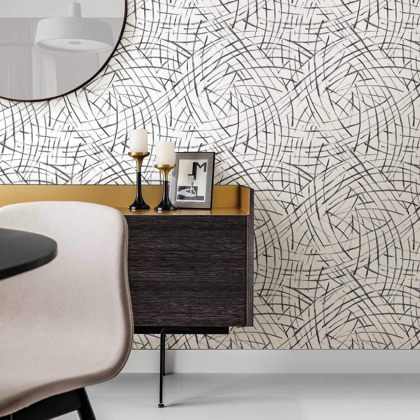 Buy 2902-25506 Theory Willy Nilly Black Brushstrokes A Street Prints Wallpaper