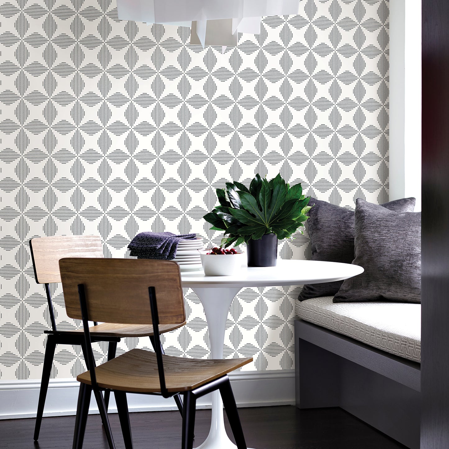 Search 2902-25510 Theory Telestar Black Geometric A Street Prints Wallpaper