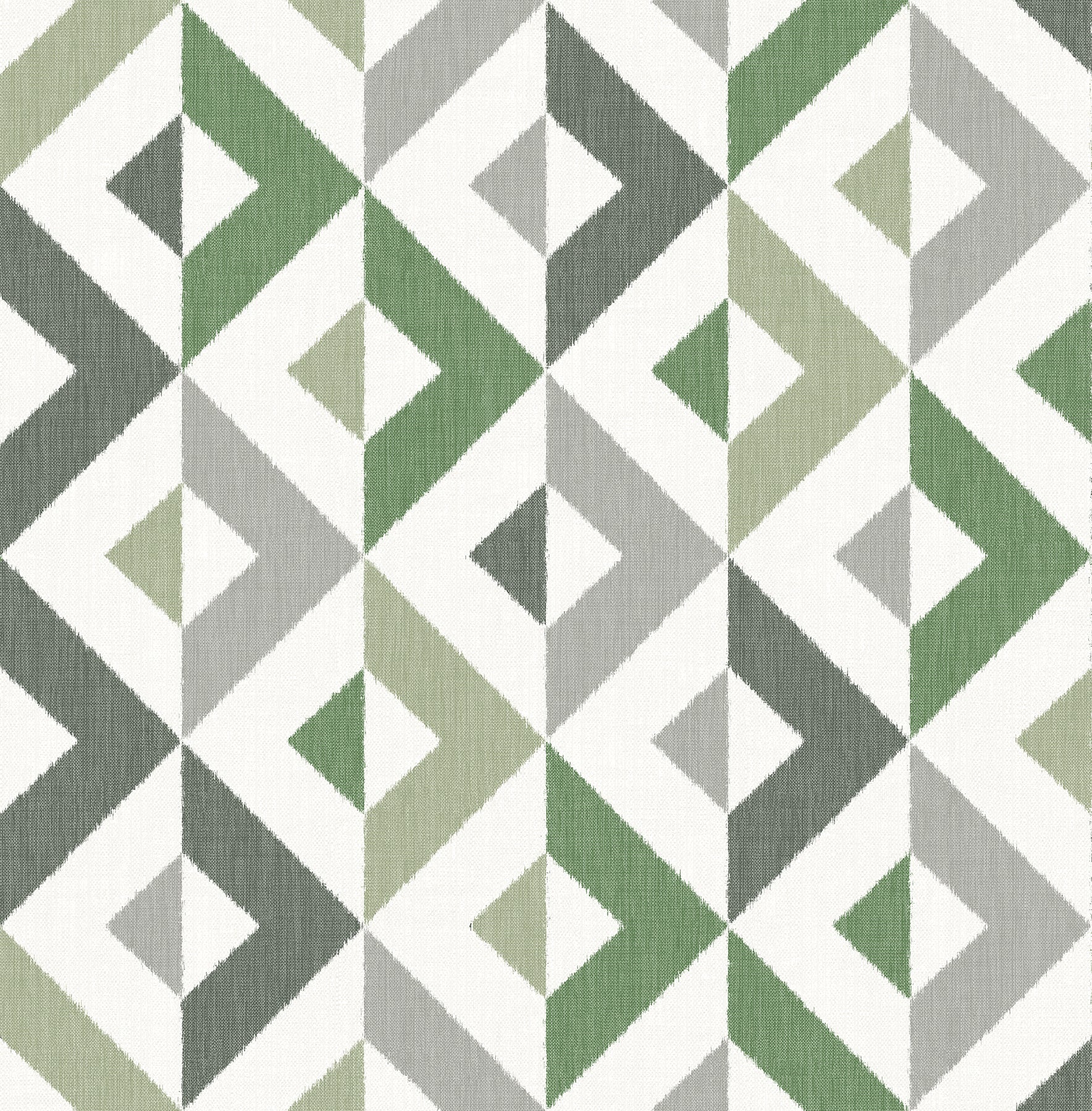 2902-25543 | Theory, Seesaw Green Geometric Faux Linen - A Street Prints  Wallpaper