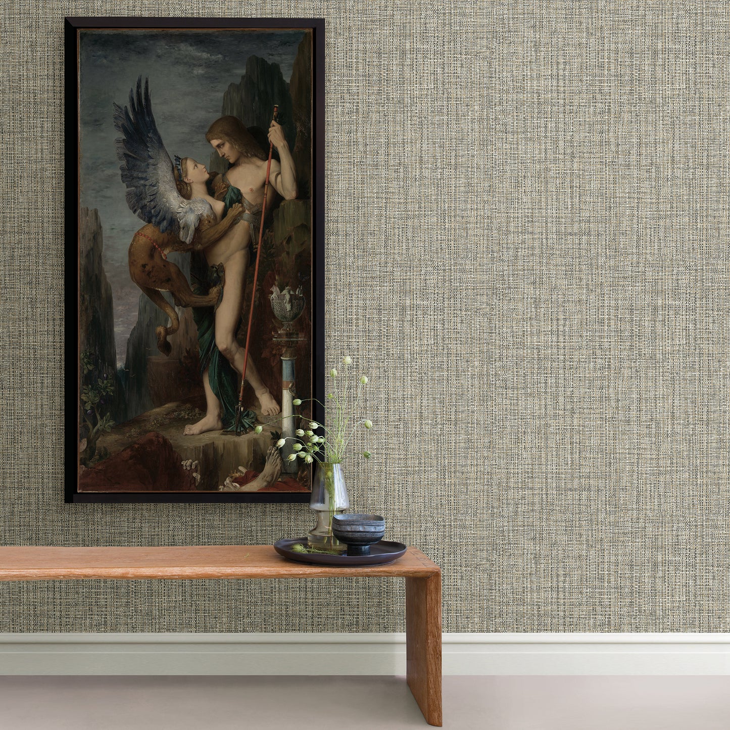 Select 2908 24941 Alchemy Rattan Coffee Woven A Street Prints Wallpaper