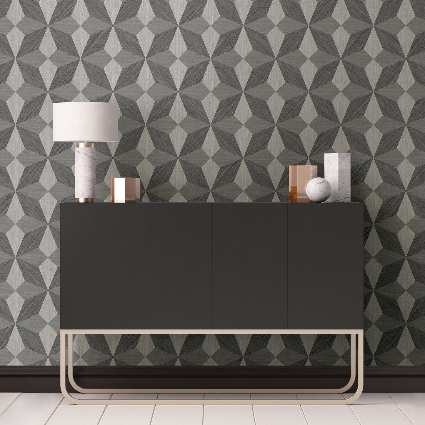 Select 2908 25300 Alchemy Valiant Grey Faux Grasscloth Geometric A Street Prints Wallpaper
