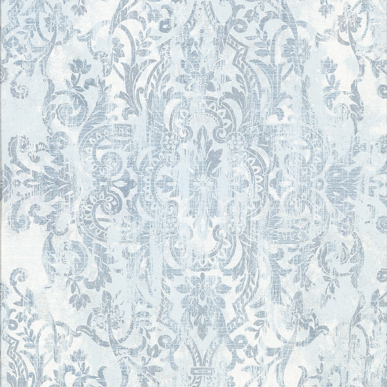 Search 2909-SH-13006 Riva Shirley Slate Distressed Damask Brewster Wallpaper