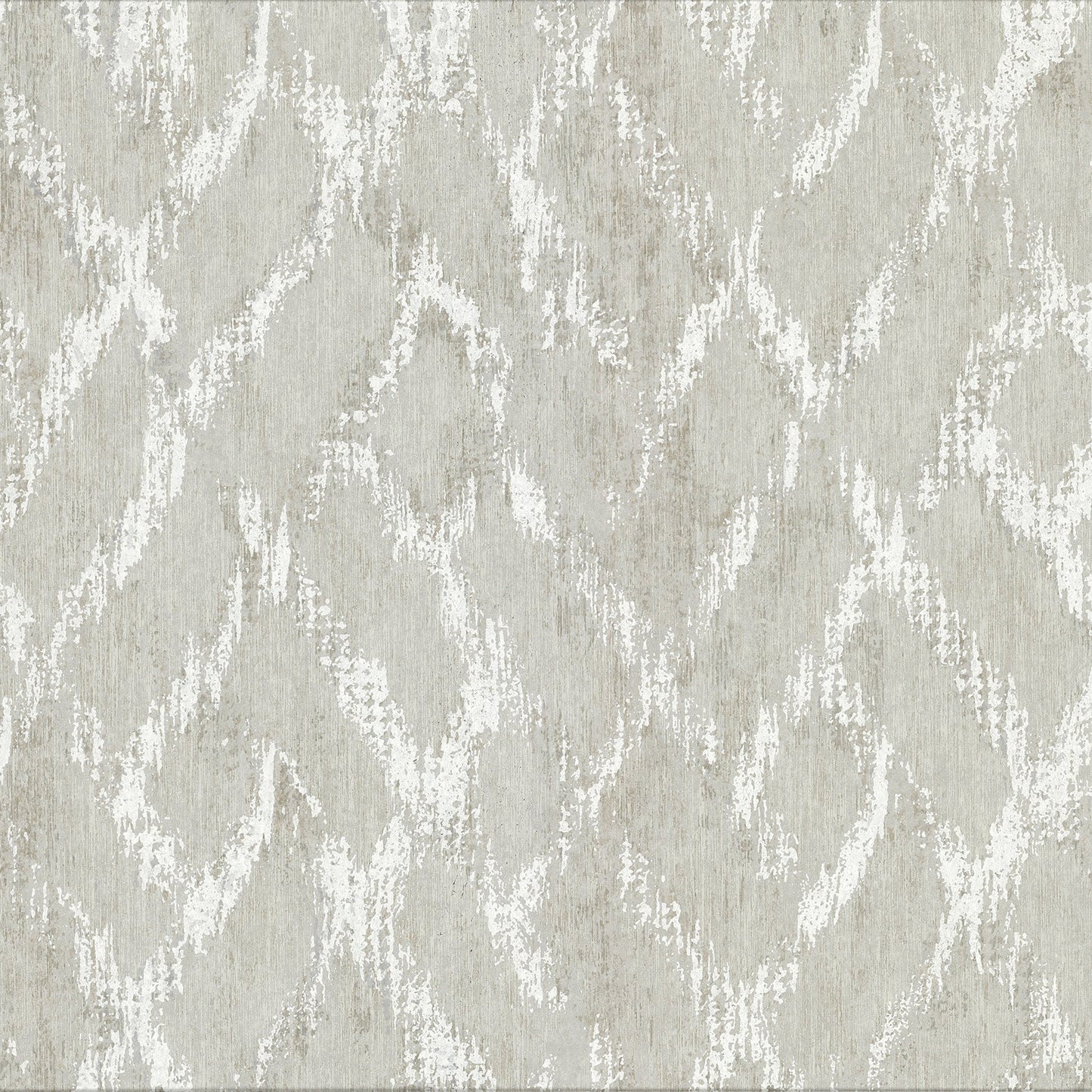 View 2909-SH-13042 Riva Bunter Light Grey Distressed Geometric Brewster Wallpaper