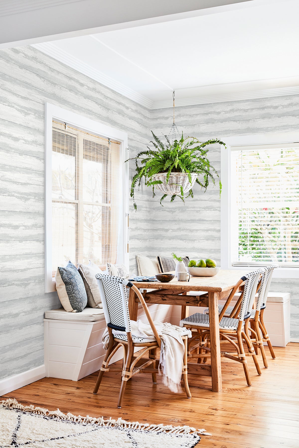 Shop 2927-81400 Newport Truro Grey Weathered Shiplap Grey A-Street Prints Wallpaper