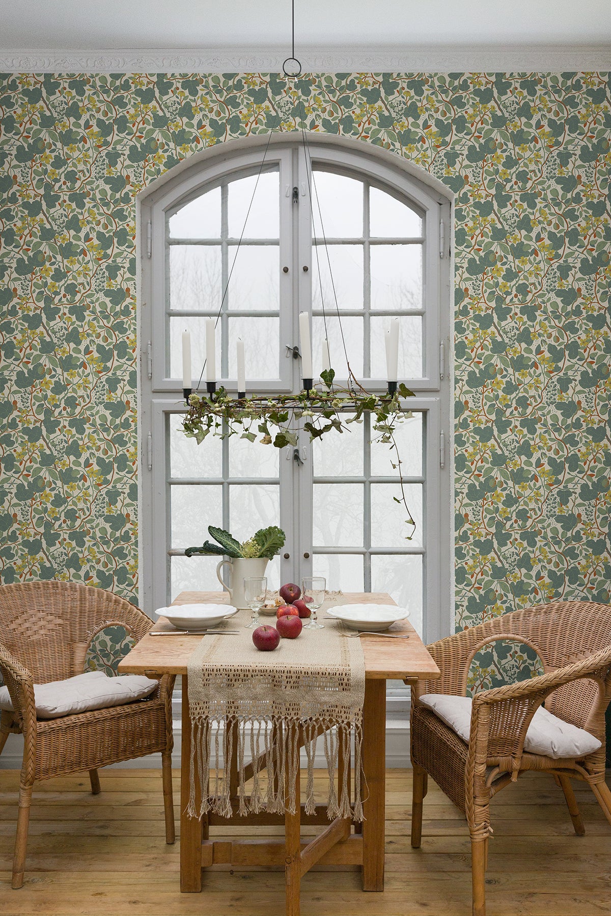 Order 2932-65123 Lina Ewald Turquoise Garden Vines Blue A-Street Prints Wallpaper