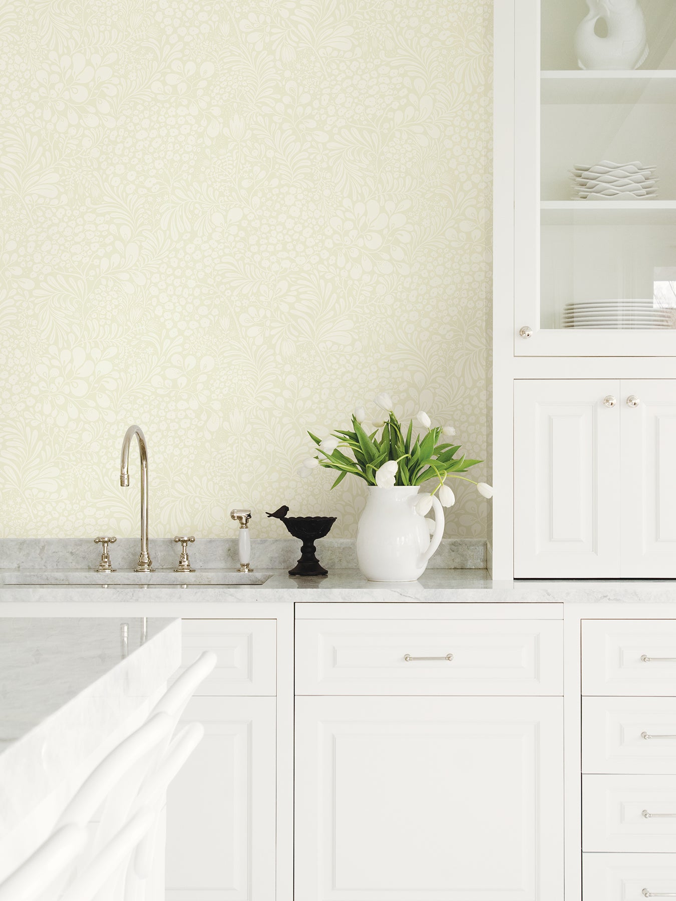 Buy 2932-65126 Lina Siv Light Green Botanical Green A-Street Prints Wallpaper