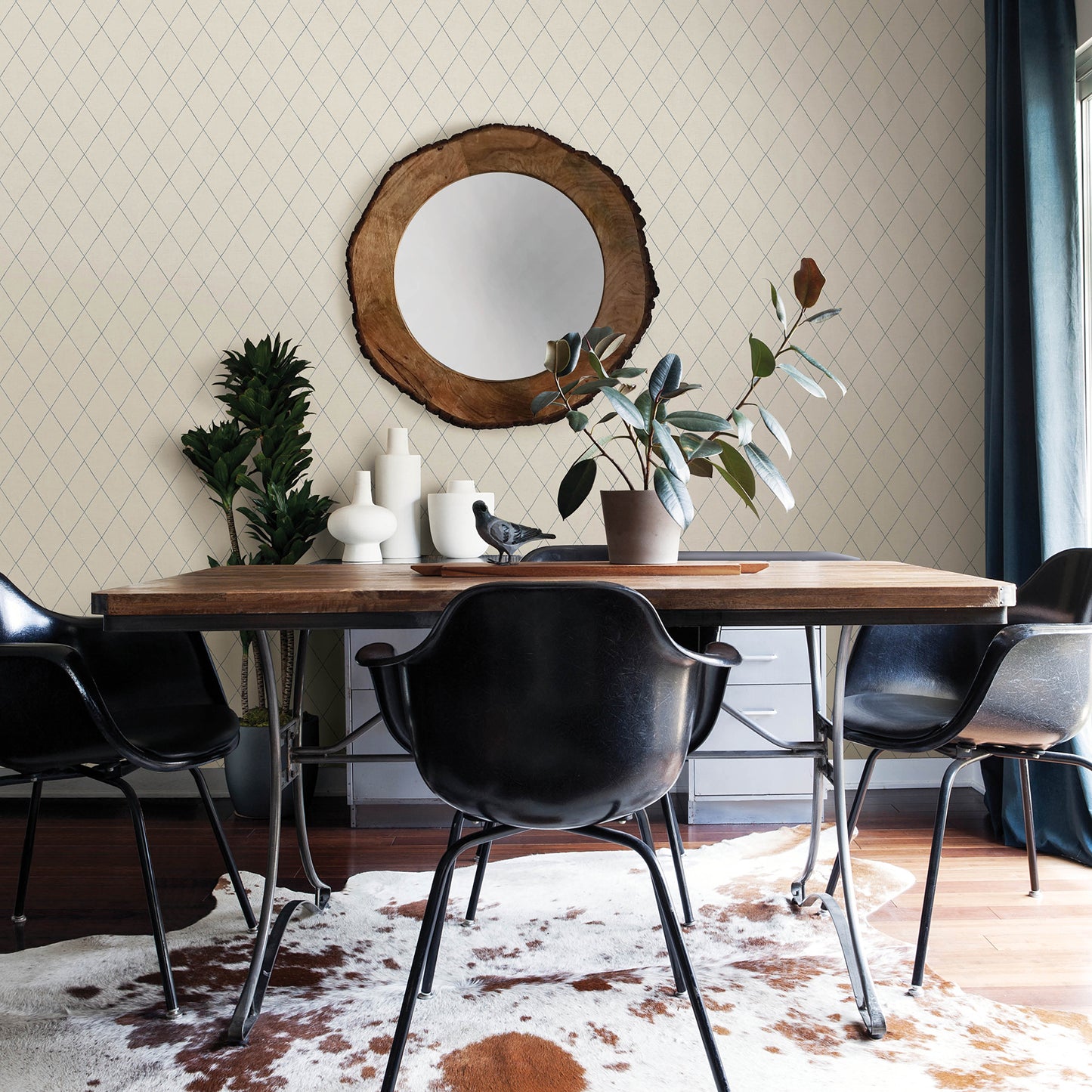 Shop 2948-27002 Spring Rhombus Blue Geometric Blue A-Street Prints Wallpaper