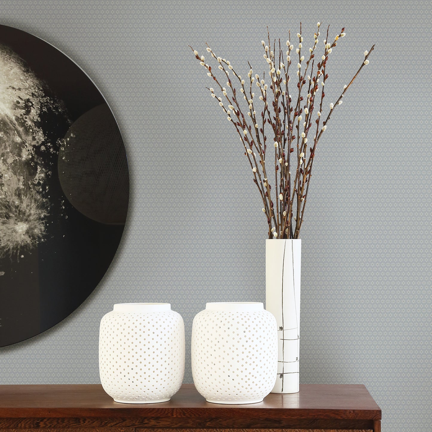 Shop 2948-27029 Spring Starwart Light Blue Miniature Floral Blue A-Street Prints Wallpaper