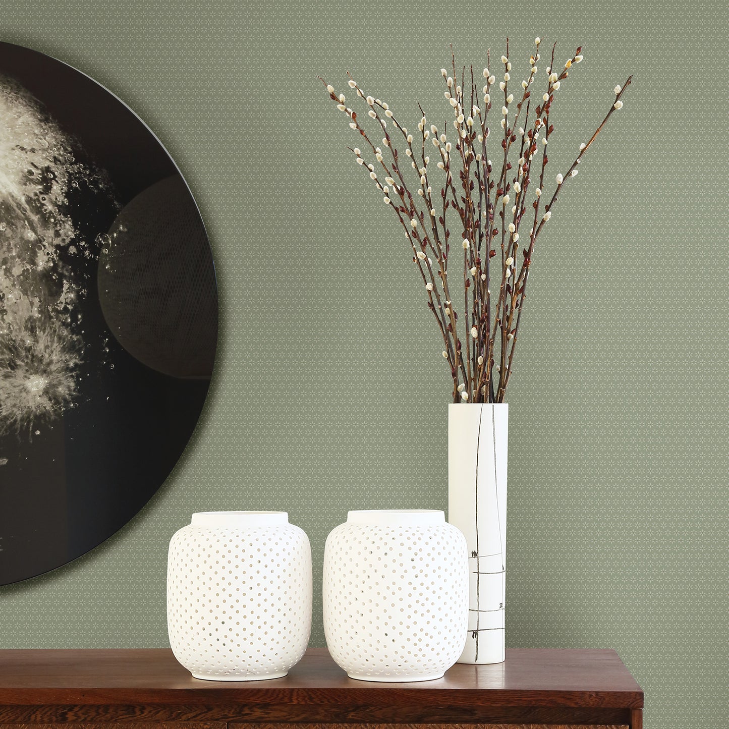 Buy 2948-27030 Spring Starwart Sage Miniature Floral Sage A-Street Prints Wallpaper