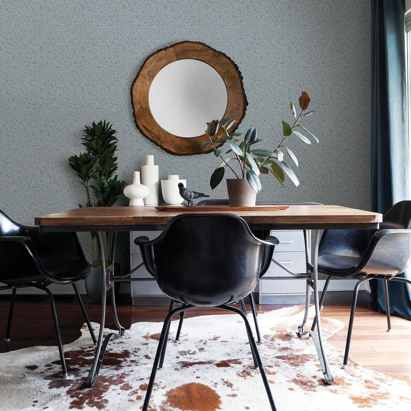 Shop 2948-28011 Spring Lark Light Blue Botanical Blue A-Street Prints Wallpaper