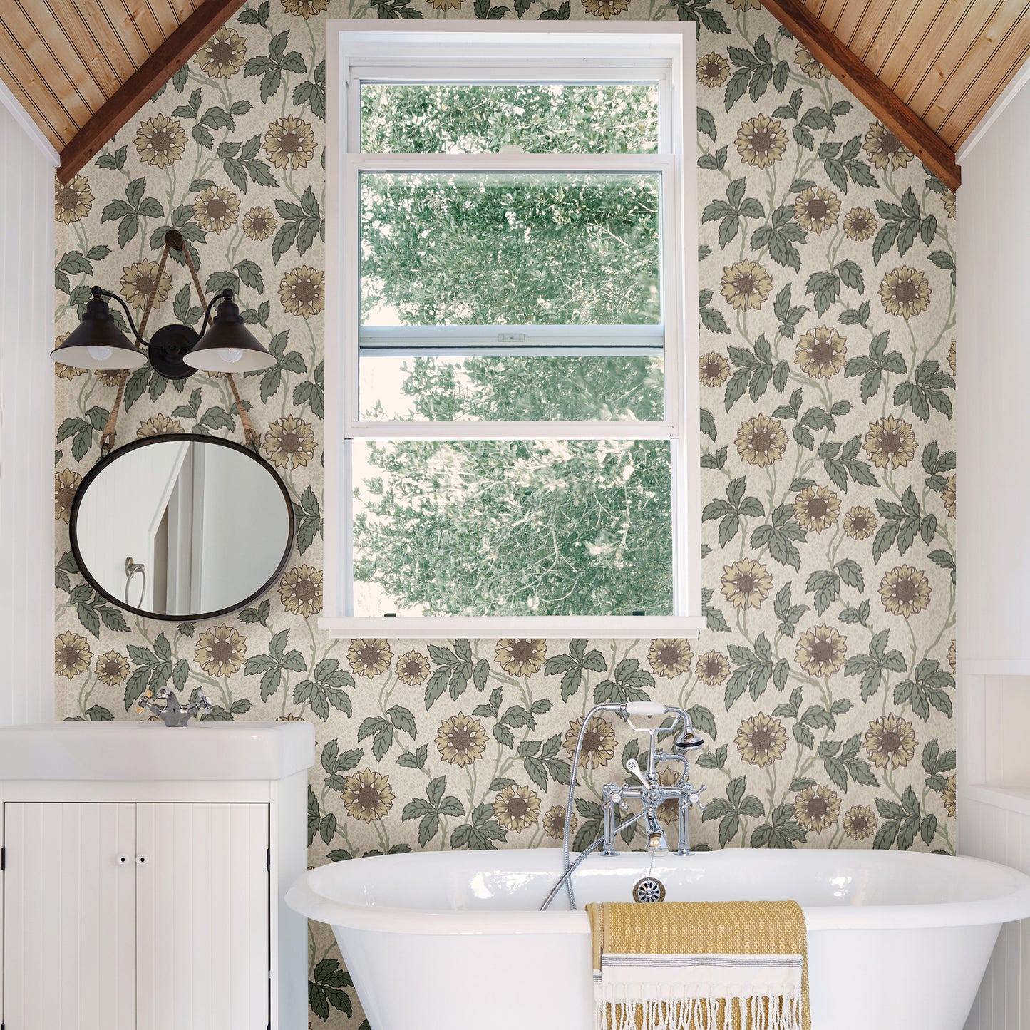 Purchase 2948-28021 Spring Leilani Beige Floral Beige A-Street Prints Wallpaper