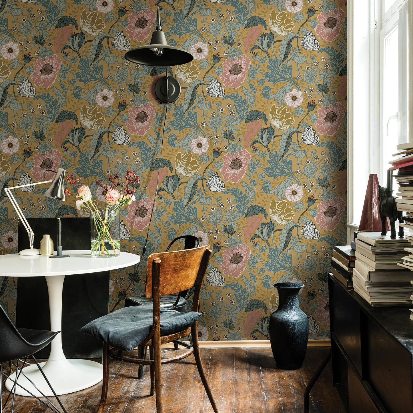 Looking for 2948-33002 Spring Anemone Mustard Floral Mustard A-Street Prints Wallpaper