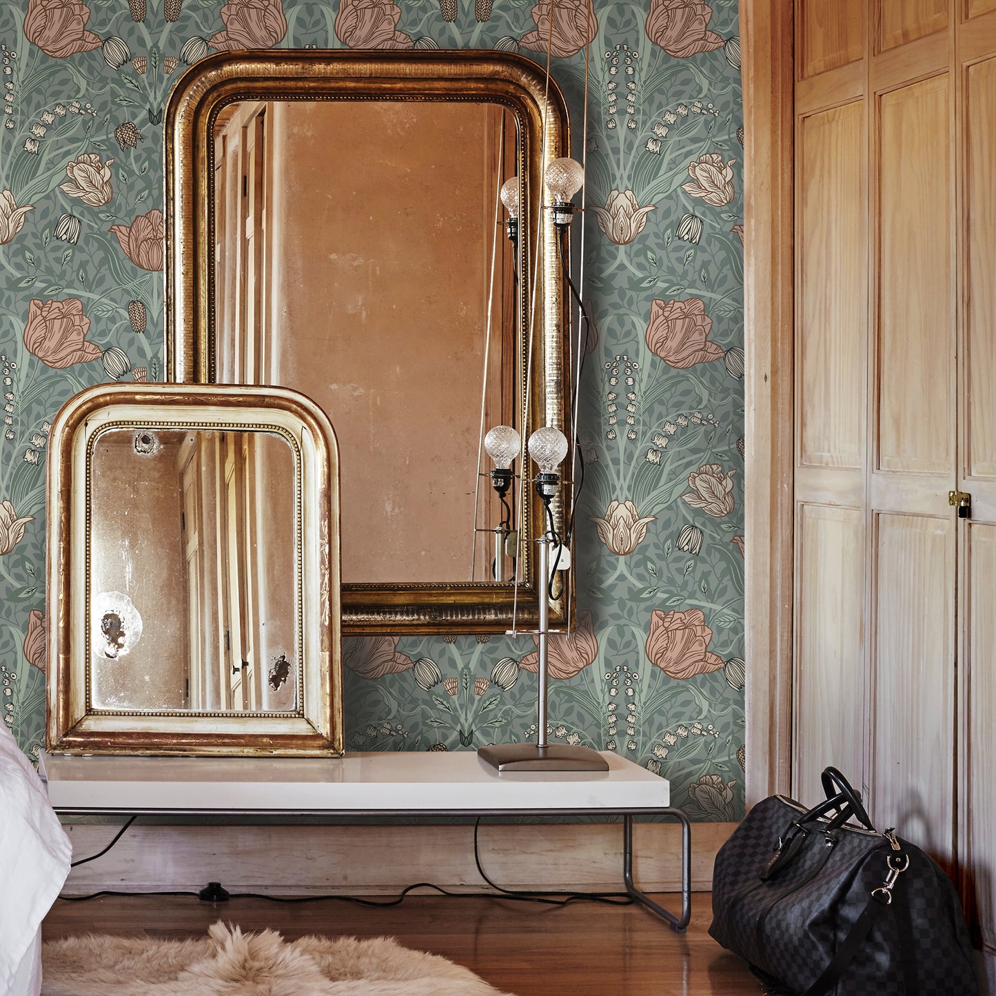 Find 2948-33010 Spring Tulipa Sage Floral Sage A-Street Prints Wallpaper