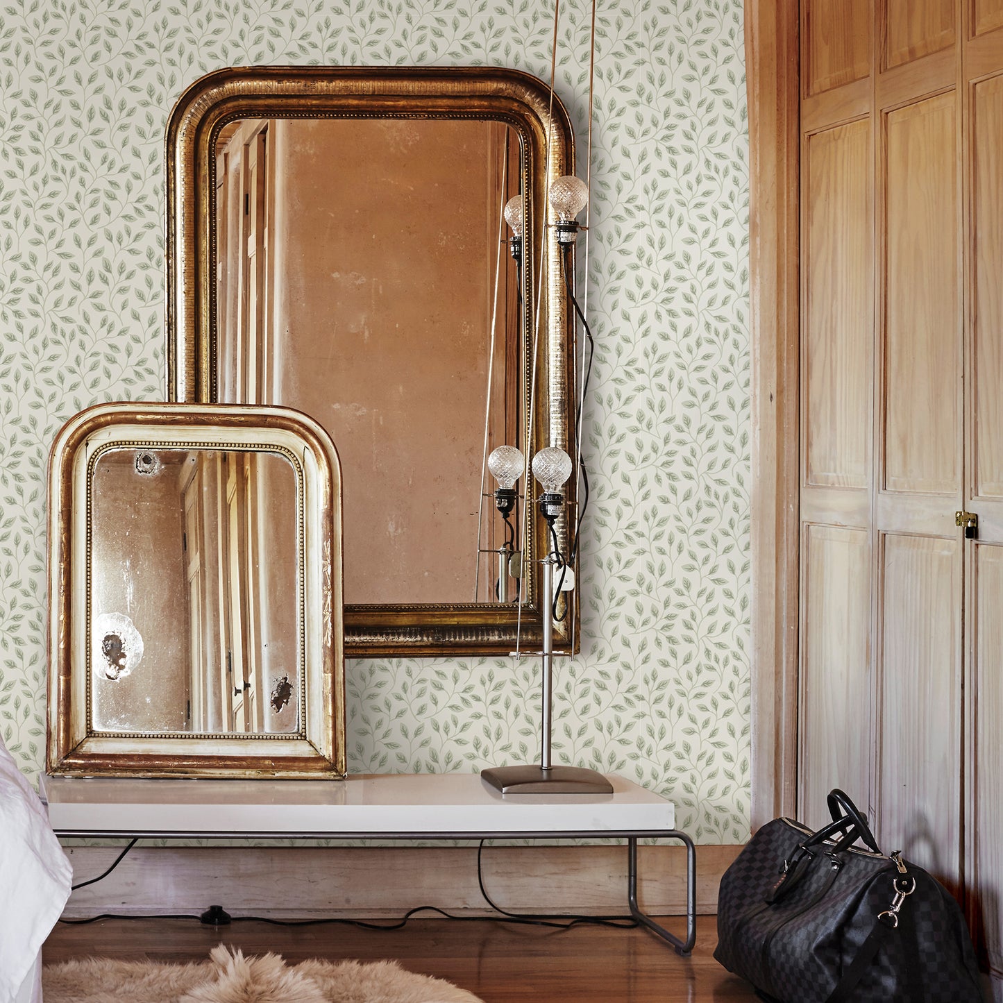 Select 2948-33019 Spring Posey Light Green Vines Green A-Street Prints Wallpaper