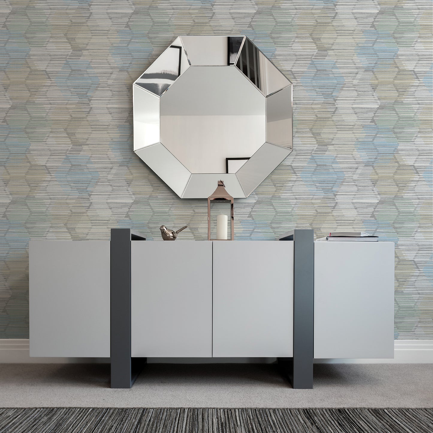 Select 2949-60512 Imprint Jabari Light Blue Geometric Faux Grasscloth Blue A-Street Prints Wallpaper