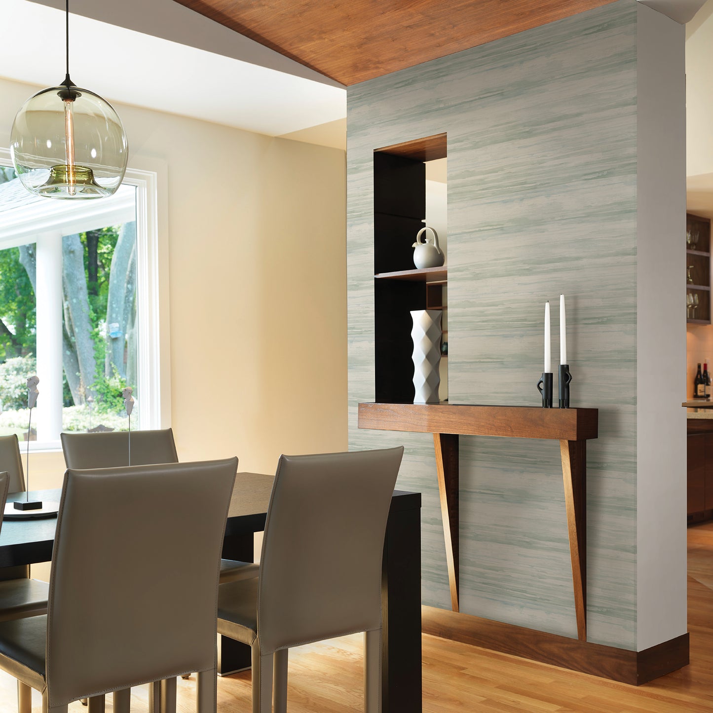 Select 2949-60904 Imprint Sandhurst Seafoam Abstract Stripe Seafoam A-Street Prints Wallpaper