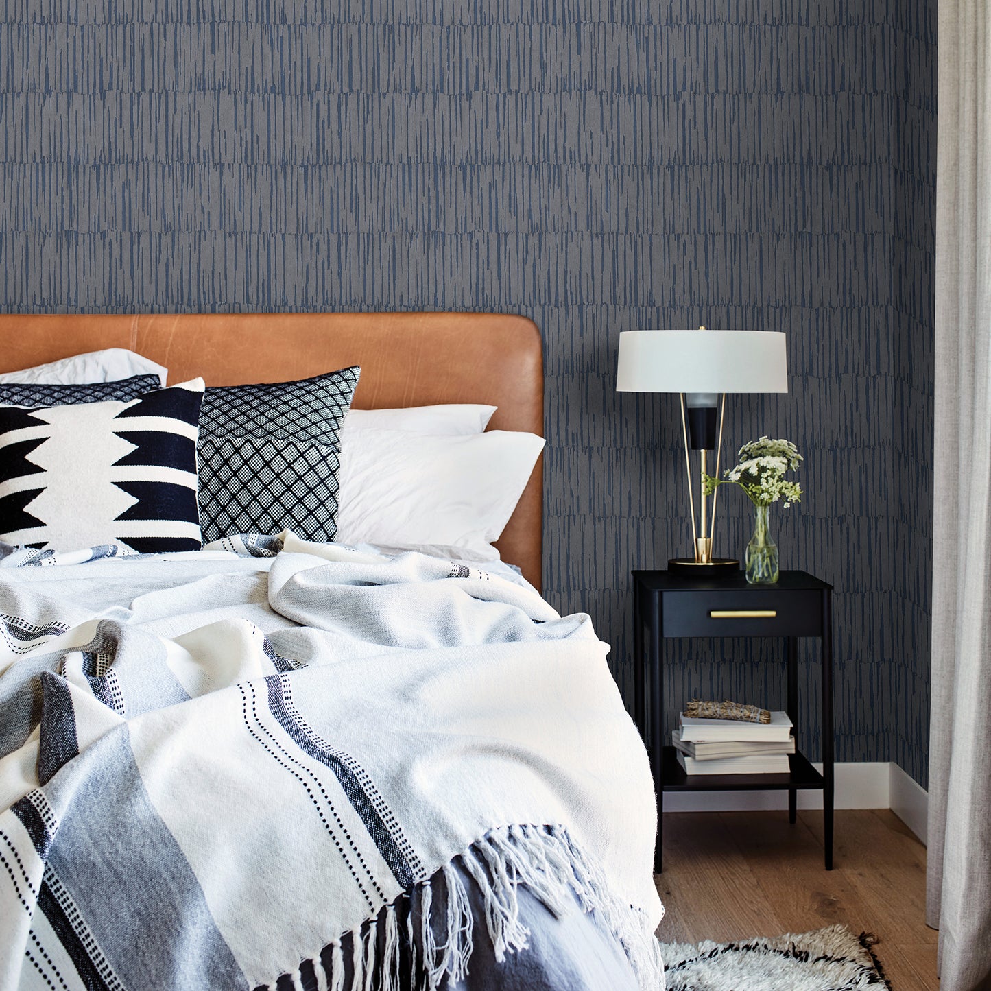 Acquire 2949-61002 Imprint Zandari Navy Distressed Texture Navy A-Street Prints Wallpaper