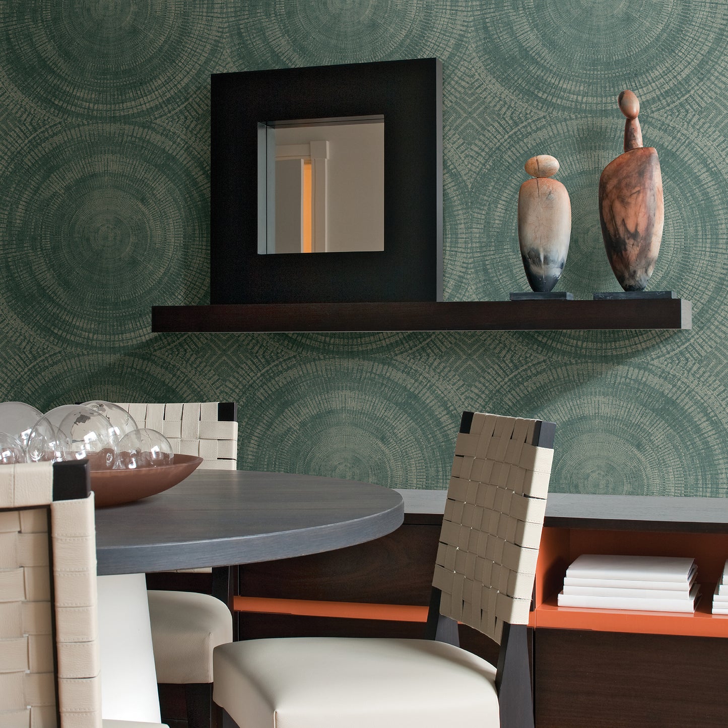 Shop 2949-61114 Imprint Lalit Teal Medallion Teal A-Street Prints Wallpaper