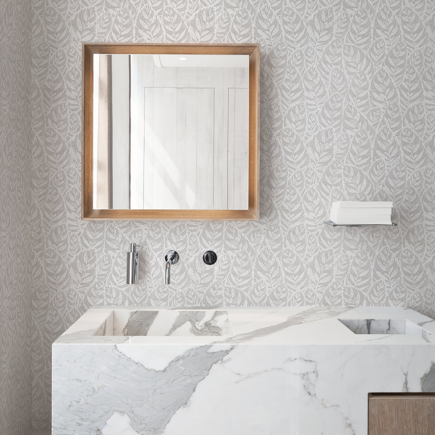 Acquire 2964-25925 Scott Living Del Mar Grey Botanical Grey A-Street Prints Wallpaper