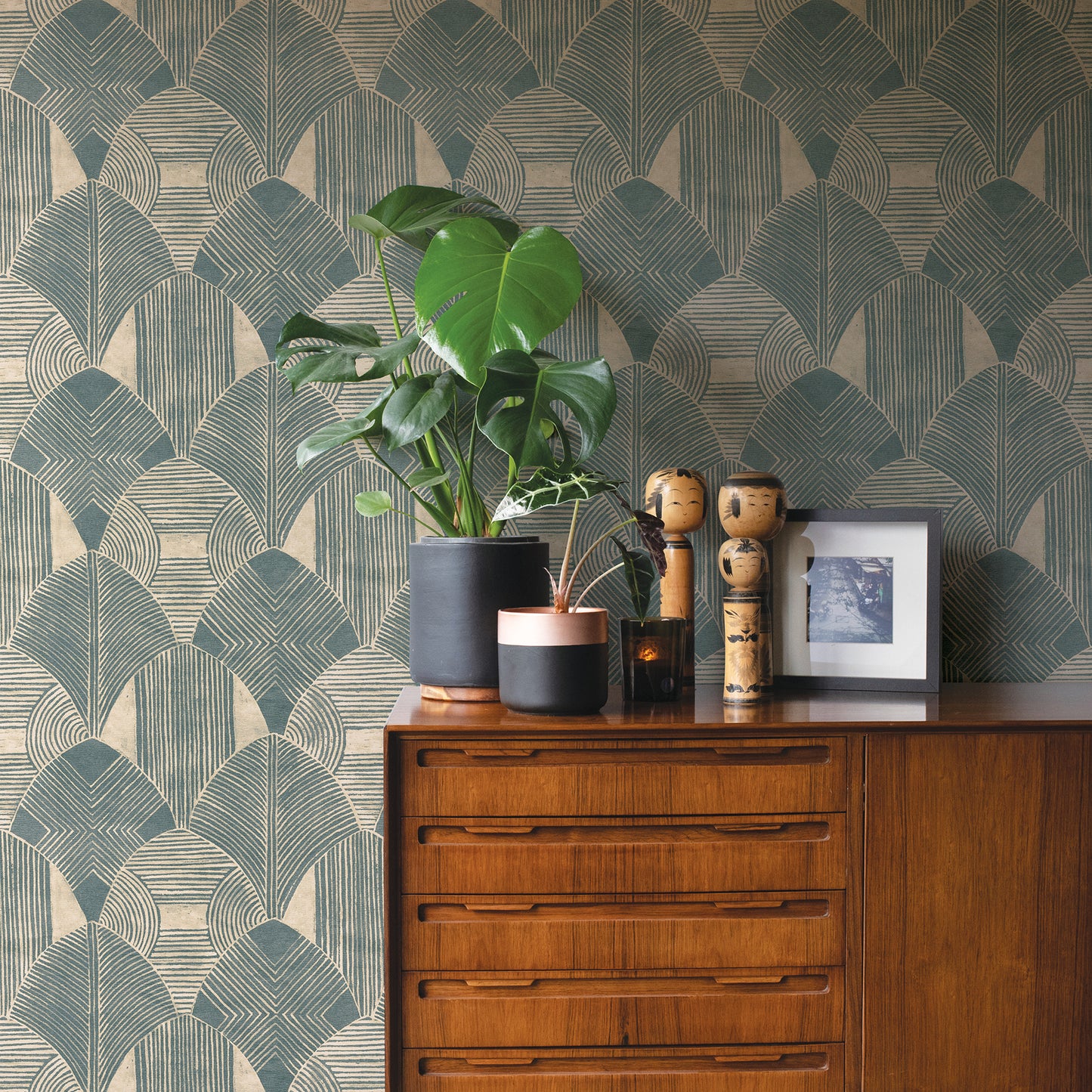 Search 2964-25931 Scott Living Westport Teal Geometric Teal A-Street Prints Wallpaper