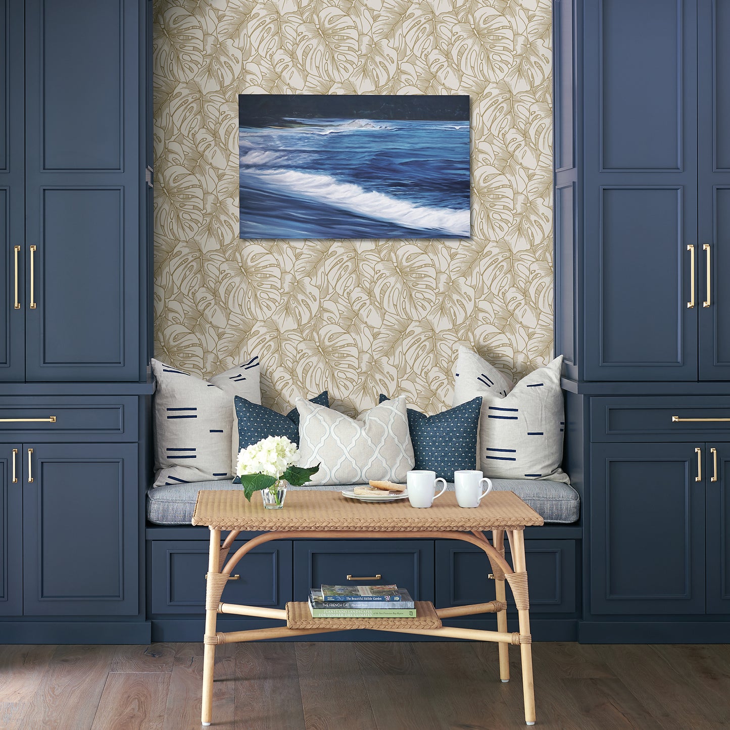 Buy 2964-87341 Scott Living Balboa Gold Botanical Gold A-Street Prints Wallpaper