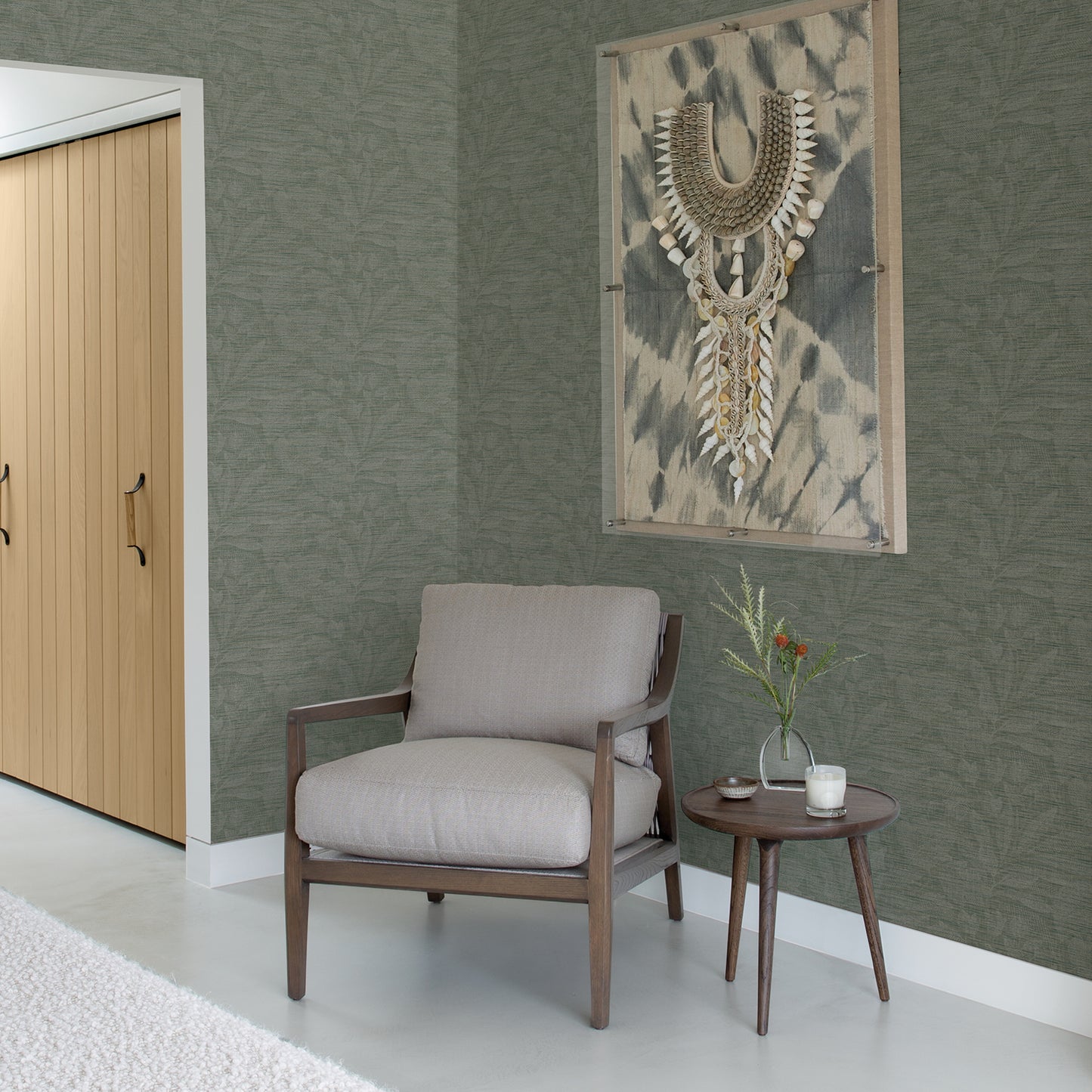 Shop 2971-86151 Dimensions Lei Jade Etched Leaves Jade A-Street Prints Wallpaper