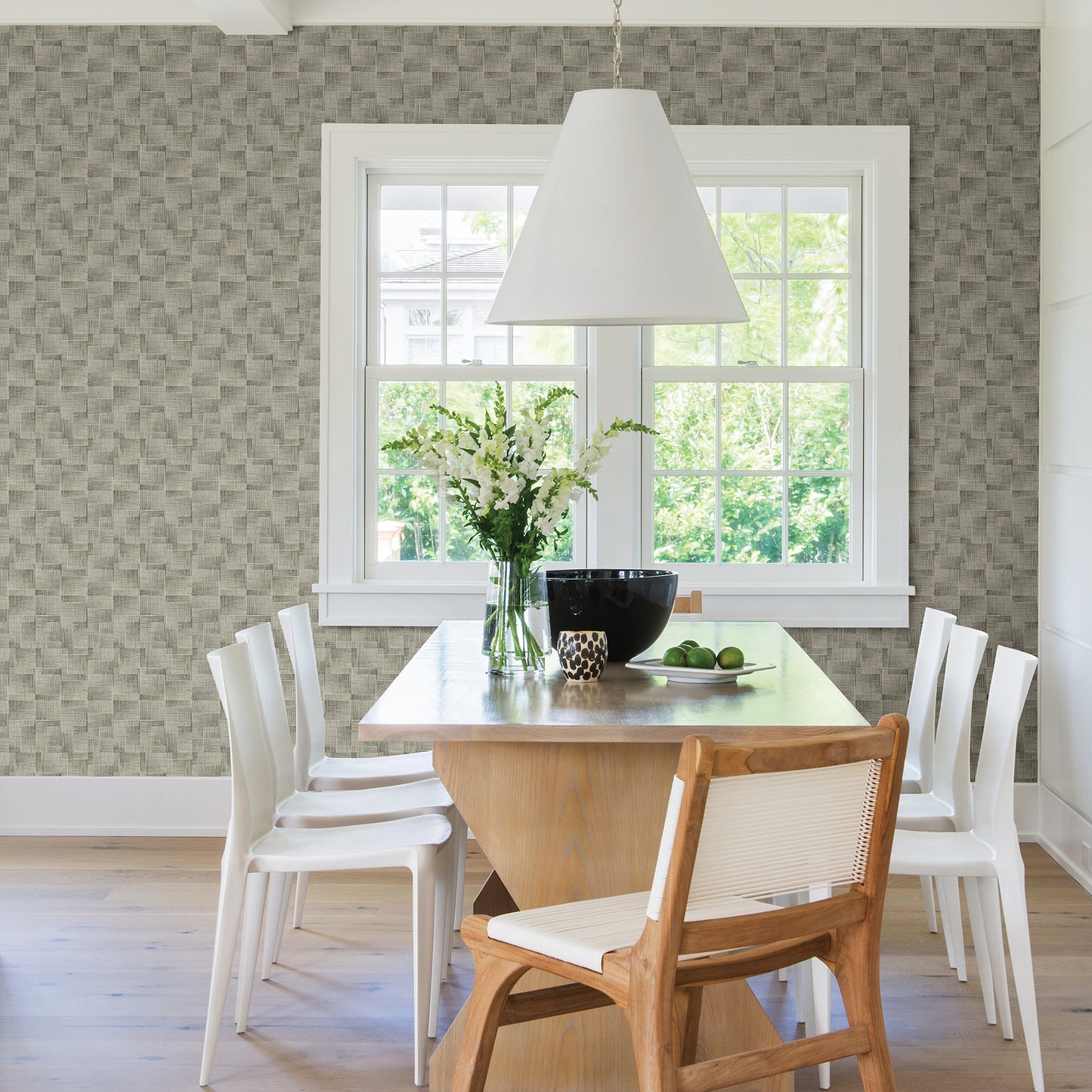 Select 2971-86157 Dimensions Ting Coffee Abstract Woven Coffee A-Street Prints Wallpaper