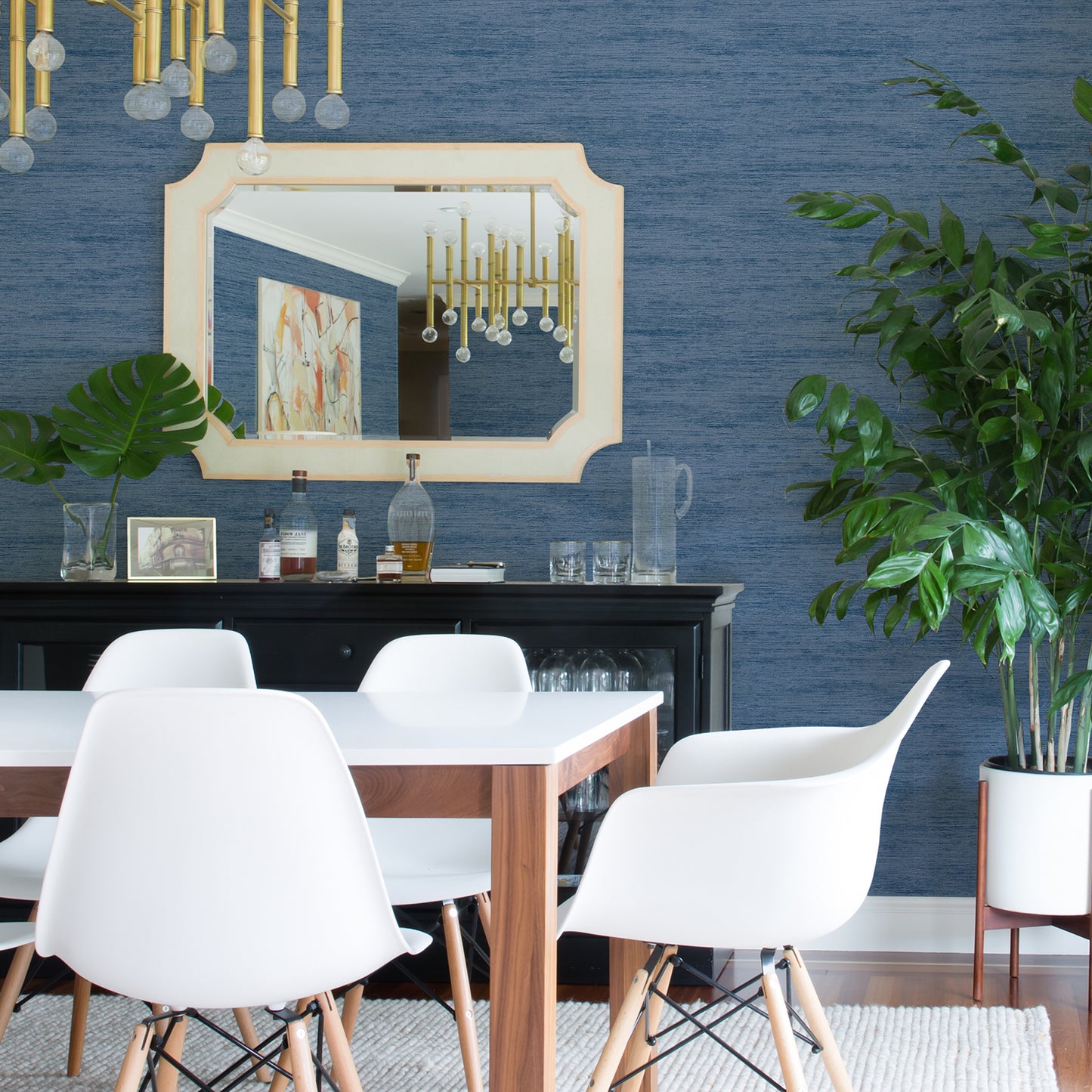 Select 2971-86334 Dimensions Lindsay Denim Chenille Denim A-Street Prints Wallpaper