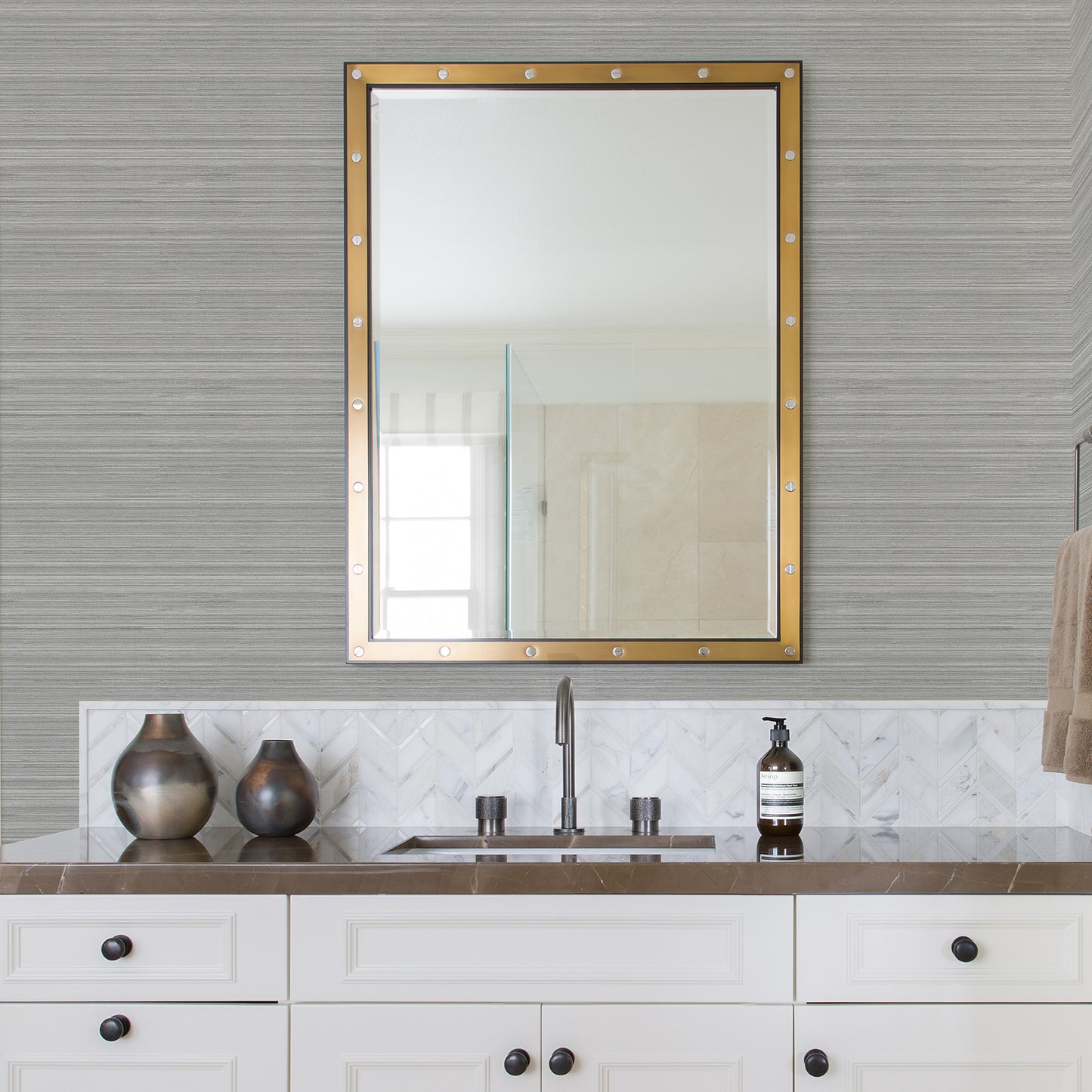 Order 2971-86348 Dimensions Skyler Grey Striped Grey A-Street Prints Wallpaper