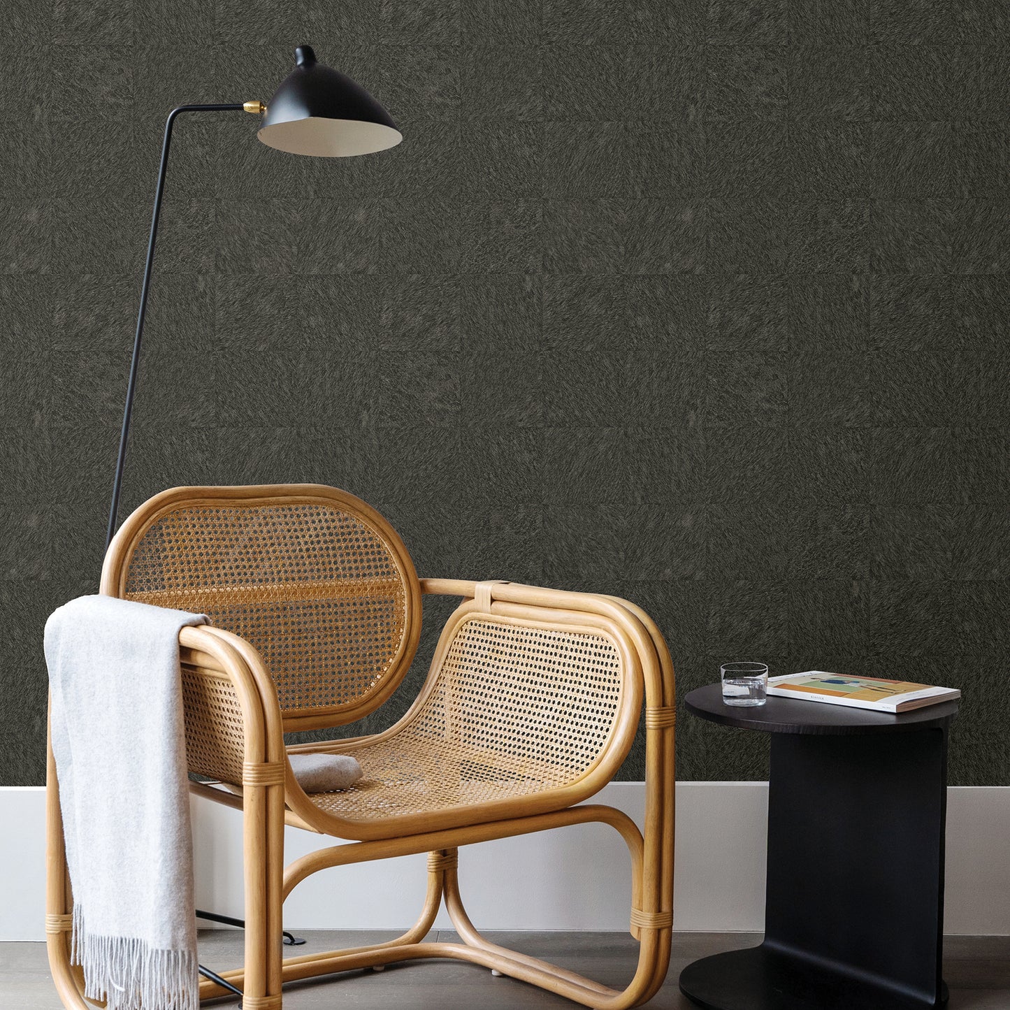 Search 2971-86369 Dimensions Flannery Espresso Animal Hide Espresso A-Street Prints Wallpaper