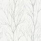Buy 2979-37260-2 Bali Diani White Metallic Tree White by Advantage Wallpaper