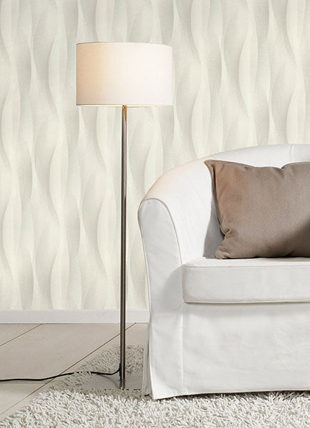 Purchase 2980-651508 Advantage Wallpaper, Currin Light Grey Wave - Splash12