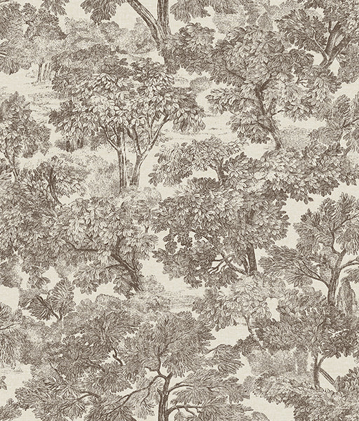 Find 3112-002719 Sage Hill Toile by Chesapeake Wallpaper