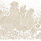 Save 3119-13553B Kindred Parton Beige Chicken Border Beige by Chesapeake Wallpaper