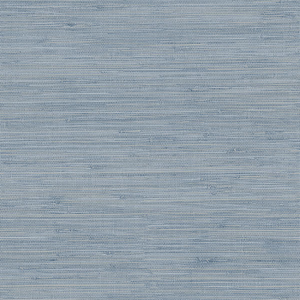 Save 3120-256020 Sanibel Waverly Blue Faux Grasscloth Blue by Chesapeake Wallpaper