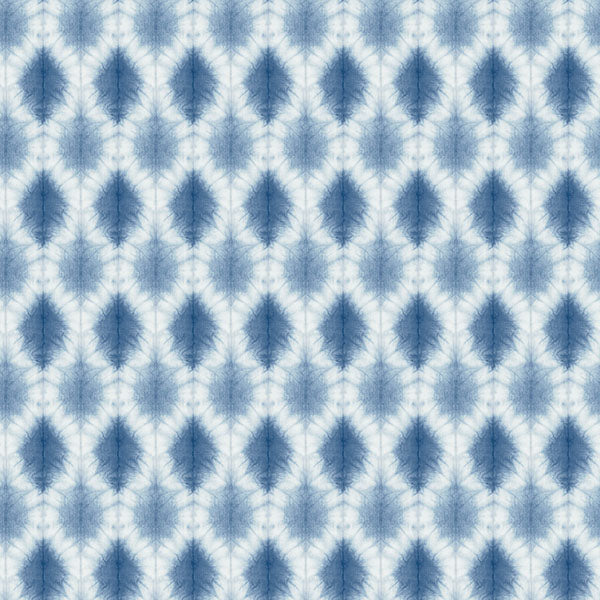 Find 3122-10302 Flora & Fauna Mombi Navy Diamond Shibori Blue by Chesapeake Wallpaper