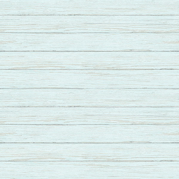 Acquire 3122-11204 Flora & Fauna Ozma Aqua Wood Plank Blue by Chesapeake Wallpaper