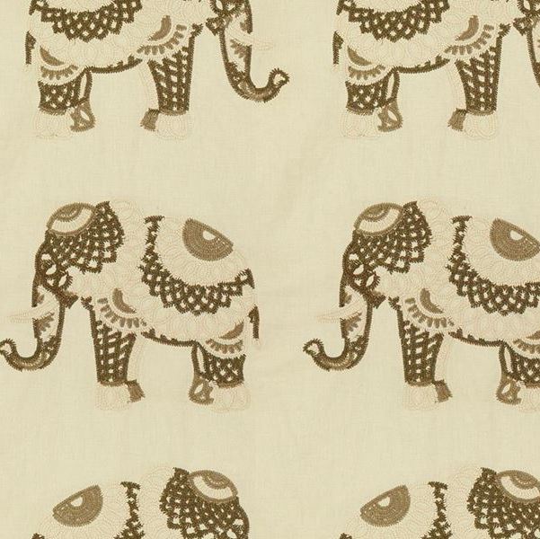 Acquire 33080.1611 Elephant Stitch Natural Grey Animal Insects Kravet Couture Fabric