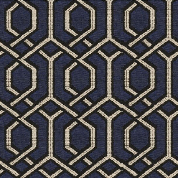 Looking Kravet Smart Fabric - Dark Blue Contemporary Upholstery Fabric