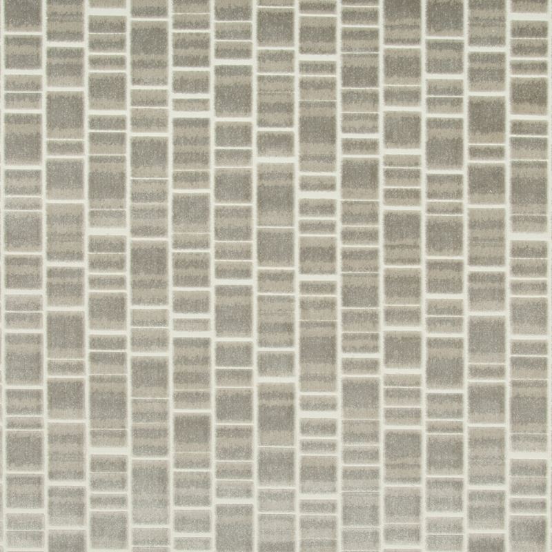 View 34847.11.0 Caisson Pewter Geometric Grey Kravet Basics Fabric